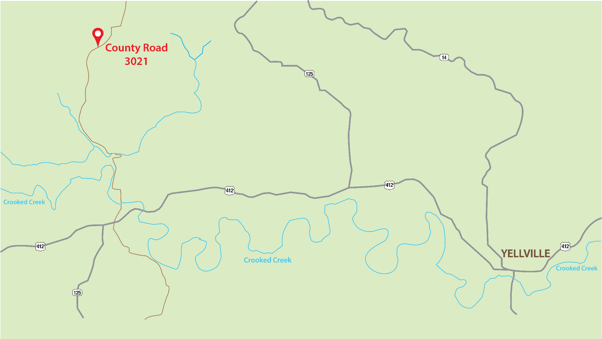 Map: Four bald eagles, a red-tailed hawk, a deer and a domestic dog were found on Marion County Road 3021 in February.